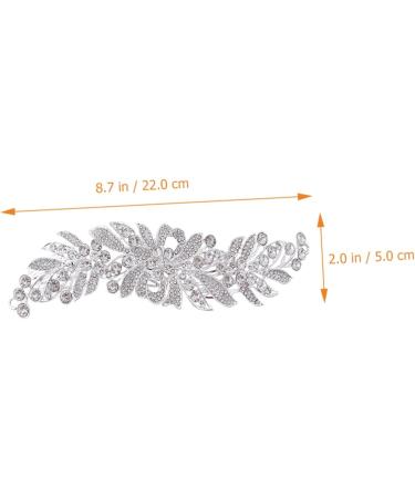 SOESFOUFU Hair Comb Tiara Floral Hair Clip Pearl Hair Clips Rhinestone Headpiece for Bride Wedding Headdress Bride Headpieces Bride Headdress Zinc Alloy European and American Accessories - Buy Online on GoSupps.com