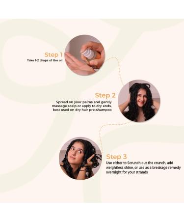 Scalp & Strands Elixir Hair Oil - 2-in-1 Serum for Curly/Wavy Hair | Lightweight Hydration & Shine | Golden Seaweed & Retinol Heat Protection | 1.1 Fl Oz - International Shipping Available - Buy Online on GoSupps.com
