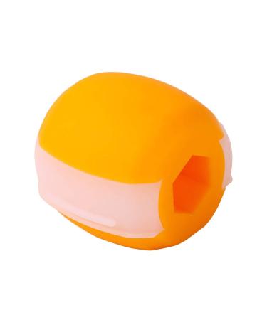 Jaw Exerciser Face and Neck Exerciser Double Chin Reducer Eliminator for Jaw Exercise Ball to Face Lift Chisel Chin Slimming & Neck Muscle Helps Reduce Stress and Cravings Yellow_60LBS