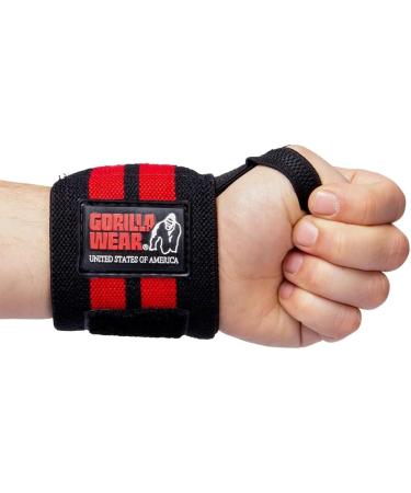 Gorilla Wear Wrist Wraps Pro - Black/Red | Premium Bodybuilding & Fitness Accessory for Enhanced Support - Buy Online on GoSupps.com