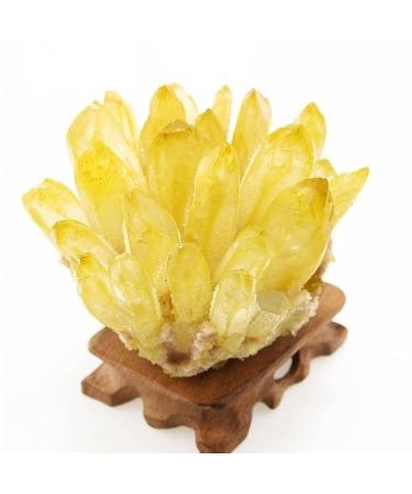 Crystal Rough Natural Citrine Cluster Reiki Feng Shui Home Decoration Crystal Gift (Size : 300g)