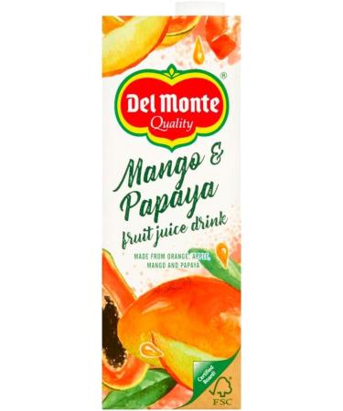 Del Monte Juice 1 Litre Each Variety Pack - Mango & Papaya Tomato Tropical Pineapple Pure Apple Pure Orange Juice Drinks - 6 Packs - Buy Online on GoSupps.com