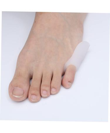 2pcs Silicone Gel Crib Protector Foot Protectors for Feet Nursing Clip Board Foot Pad Toe Sleeve Little Toe Cover Jacket Finger Cot Hammer Care Miss Toe - Buy Online on GoSupps.com