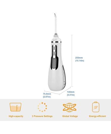 Cordless Water Flosser - Portable Electric Flosser with 3 Modes & 4 Jet Tips - Easy to Clean Space-Saving Design for International Shipping - Buy Online on GoSupps.com