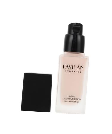 WOONEKY Liquid Foundation Makeup Supplies Nude Foundation Nude Makeup Foundation Glass Black