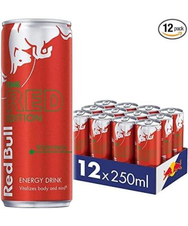 Red Bull Energy Drink 12x250ml (Watermelon-Red) - Buy Online on GoSupps.com