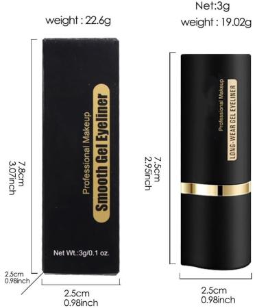 Ayky Long Wear Gel Eyeliner Ayky Eyeliner Natural Black Eyeliner Cream Smokey Eyeshadow Palette Stick Smudge Proof Quick-Drying Matte Create Statement Eye Look (Brown) - Buy Online on GoSupps.com