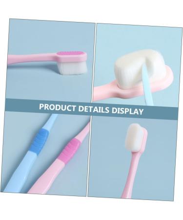 PopetPop Soft Toothbrush Set - 2 Micro Hand Toothbrushes for Adults Ideal for Pregnant Women - Comfortable Grip & Gentle Cleaning - Buy Online on GoSupps.com