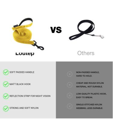 Loutep Reflecting Training Lines for Dogs - Extra Long Leash (3m to 30m) - Strong Nylon Rope with Padded Handle for Large Medium & Small Dogs - Ideal for International Shipping - Buy Online on GoSupps.com