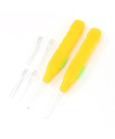 Qtqgoitem 2 Pcs Healthy Tool Flashlight Earpick Ear Wax Curette Cleaning Yellow (Model: 210 43c 118 f07 e5b)