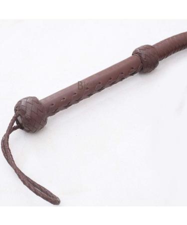 Indiana Jones Style 8 Foot & 10 Foot Dark Brown Leather Bullwhip 8 Strands Real Cowhide Leather Bull Whip 8 Feet - Buy Online on GoSupps.com
