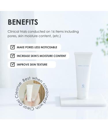 Fleuri - Mineral Clay Foam - Gentle Face Cleanser Face Wash Daily Facial Cleanser for Sensitive Skin Moisturizing Face Wash for Normal to Dry Skin Made in Japan 3.5 fl oz 100g - Buy Online on GoSupps.com