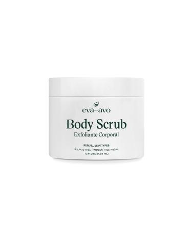 Eva + Avo Exfoliating Body Scrub Gentle & Nourishing Natural Formula for Dry Rough & Combination Skin Daily Body Scrub for Women & Men Hydrating Soft Skin Exfoliator 12 Fl Oz Pure Avocado 12 Ounce (Pack of 1) - Buy Online on GoSupps.com