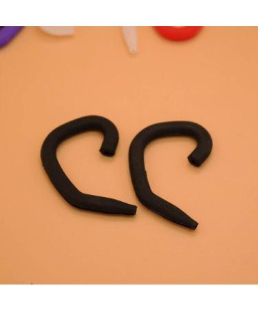 20 Pcs Silicone Earring Hooks - Adjustable Rubber Band Face Protection for DIY Ear Extensions - Buy Online on GoSupps.com