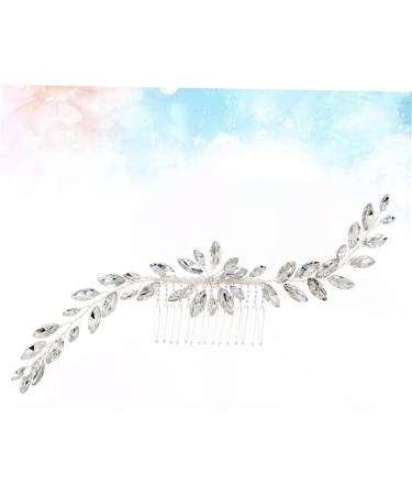 DOITOOL Wedding Hair Barrette Bridal Hair Comb Rhinestone Barrettes Jewelry Hair Comb Bridal Headpiece Wedding Headpiece Crystal Hair Comb Tiara Rhinestones Accessories Bride - Buy Online on GoSupps.com