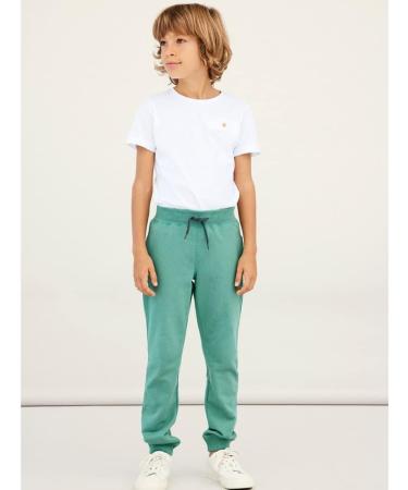 NAME IT Kids Cotton Sweatpants in Frosty Spruce - Size 146 - Buy Online on GoSupps.com