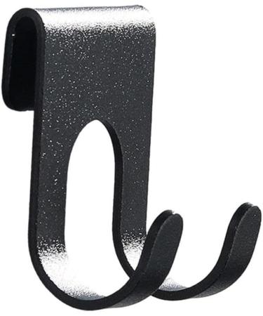Bidoga 2pcs Black Shower Door Hooks - Towel Holder Key Organizer & Shaver Rack - No Drilling Required - Buy Online on GoSupps.com