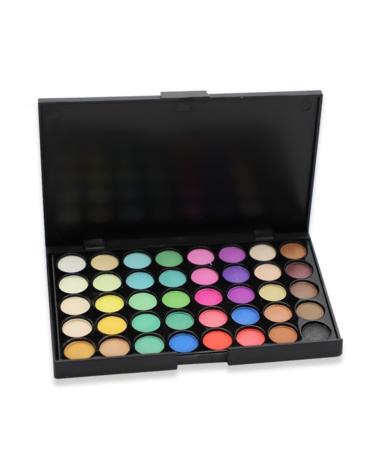 FRCOLOR 40 Matte Eyeshadow Eye Shadow Palettes Eyeshadow Powder Eyeshadow Pallet Makeup Palette Pearlescent 1 count (Pack of 1) As Shown