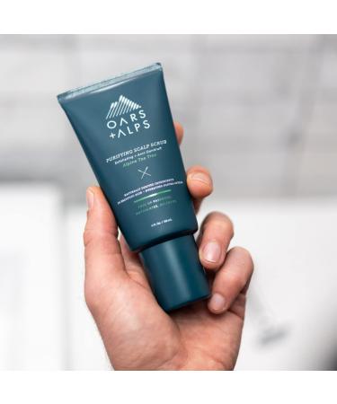 Oars + Alps Purifying Scalp Scrub | Anti-Dandruff Exfoliator | Alpine Tea Tree Scent | 3.75 Oz - Buy Online on GoSupps.com