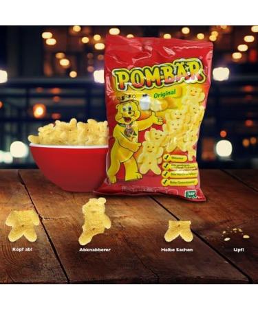 Pom Bear Original Crisps (6 X 13G) | Ready Salted Teddy Shaped Potato Snack | Gluten Free | No artificial colours or flavours - Buy Online on GoSupps.com