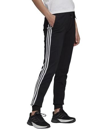 adidas Women's Essentials 3-Stripes Pants - Large Black/White - Buy Online on GoSupps.com