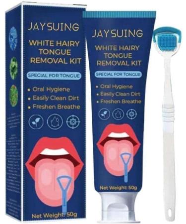 Jkapagzy Tongue Scraper & Hygiene Brush Set Ultimate Tongue Cleaning for Fresh Breath - Buy Online on GoSupps.com