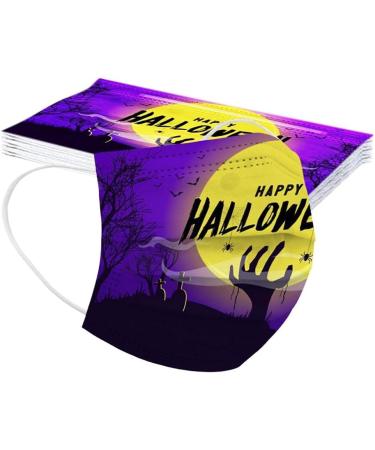 3 Ply Disposable_Face_Mask with Halloween Cute Pattern Design Comfortable Covers Suitable For Adults Outdoor Use Protection - Buy Online on GoSupps.com