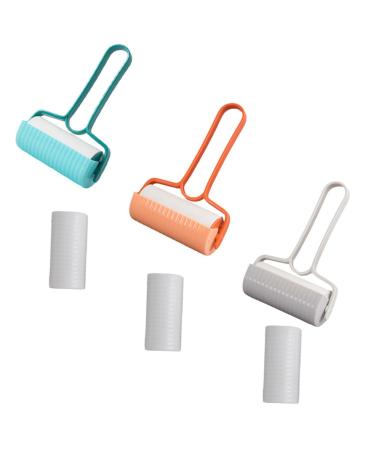 Yardwe 3 Sets Sticker Rollers Lint Remover Hair Cleaning Roller Hair Sticky Roller Hair Picker Clothes Hair Removal Roller Lint Roller Adhesive Tape Sticky Paper A160 18x11cm As Shown