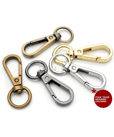 CRAFTMEMORE 10pcs Swivel Lobster Clasps Push Gate Snap Hook Bag Clips Purse Accessories FSO (Gold) - Buy Online on GoSupps.com