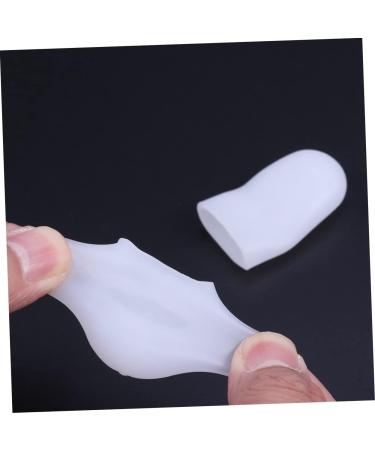 Buy Minkissy 2 PC Toe Caps - Toe Sleeve & Corn Protectors White Size 2 | Comfortable Foot Care for All - Buy Online on GoSupps.com