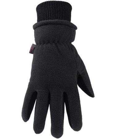 Winter Gloves -30F Coldproof Thermal Water Resistant Deerskin Suede Leather and Insulated Polar Fleece - Warm Men's & Women's Gifts for Driving, Cycling, Running, Hiking, Snow Ski - Black Medium (Men), Large (Women) - Buy Online on GoSupps.com