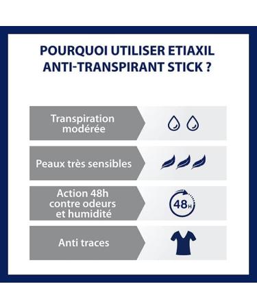 Etiaxil Deodorant Anti-Perspirant 48H Stick 40Ml - Long-Lasting Protection for All Skin Types | International Shipping Available - Buy Online on GoSupps.com