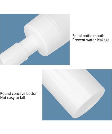 Silicone Brush Head Foaming Bottle Large Diameter Smooth Design Spiral Bottle Mouth Press Type Pump Head Round Bottom Bottle for Lotion or Facial Cleanser Bottling (100ML) 100ML 1 count (Pack of 1) - Buy Online on GoSupps.com