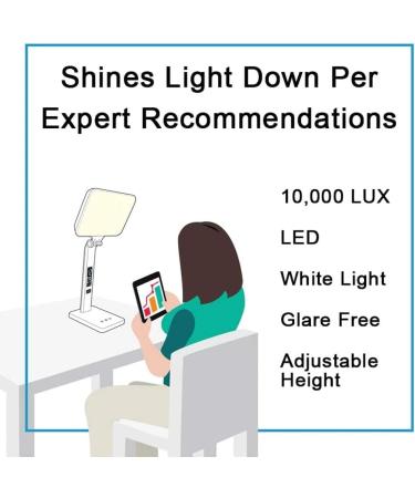 Theralite Aura Qi Light Therapy Sun Lamp - UV Free 10 000 LUX Light Therapy Lamp - Includes Alarm Clock Phone Charger USB Port - Buy Online on GoSupps.com