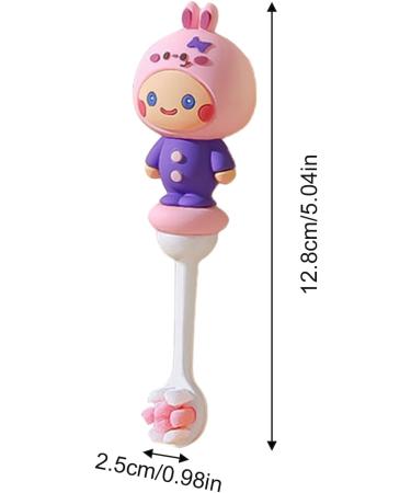 Toddler Training Toothbrush - Soft Bristle Children's Hand Toothbrush in Pink/Rabbit Design for Boys & Girls - Buy Online on GoSupps.com