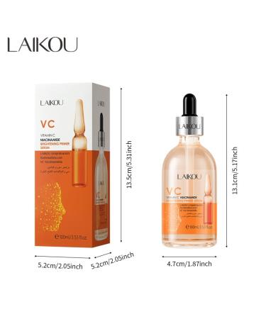 Vitamin C Essence Face Serum 100ml - Firming Hydrating & Smoothing for Even Skin Tone - Buy Online on GoSupps.com