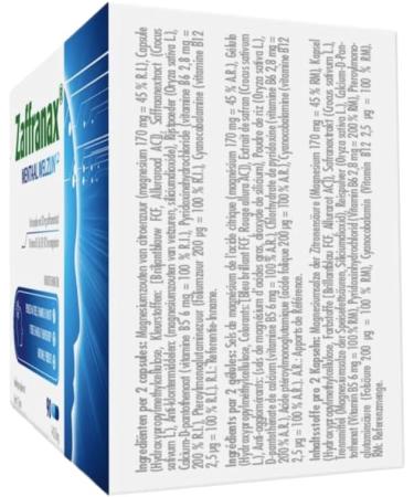  Zaffranax Mental Wellbeing 90 Capsules - Stress (4) Fatigue (3) Emotional (1) - Buy Online on GoSupps.com