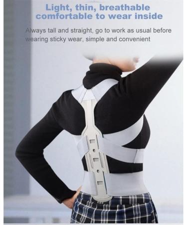 Invisible Chest Orthopedic Device Back Brace Supports Waist Belt Spine Support Men Women Breathable Corset (Color : Silver Size : M Code) - Buy Online on GoSupps.com