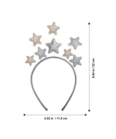 Lurrose Glitter Star Headband - 2 Pack Party Hair Accessories for Kids | Perfect for New Year's & Birthday Celebrations - Buy Online on GoSupps.com