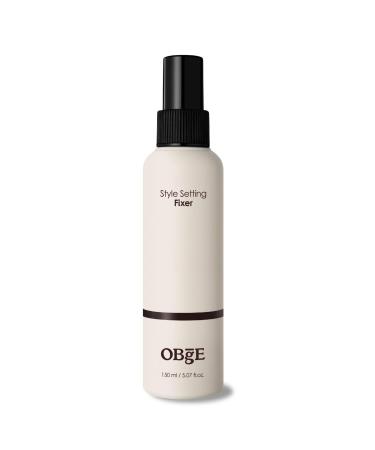 OBgE Style Setting Fixer (5.1fl oz) - Hair Spray for Natural Styling with Medium Hold Volume. Liquid Formula for Easy Application and Easy Wash.
