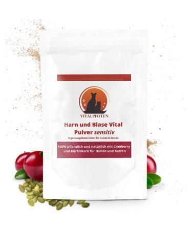 Vital paws 25 g urine and bladder vital powder sensitive to dogs & cats with cranberry manosis and pumpkin seeds vegetable home remedies - recipe for bladder and urinary tract 25 grams