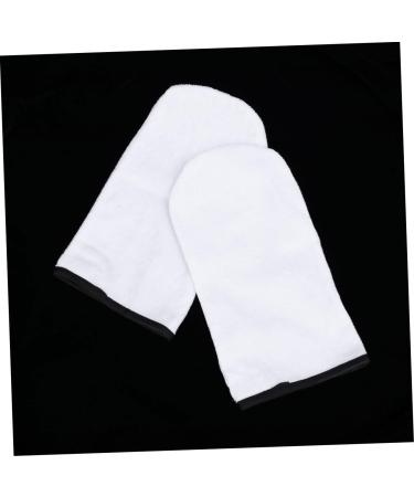 FOMIYES 3 Pairs Wax Spa Gloves Paraffin Wax Bath Cotton Gloves Bath Mitt Paraffin Wax Hand Cover Heated Booties for Moisturizing Gloves Wax Gloves Bath Mat Manicure Work White - Buy Online on GoSupps.com