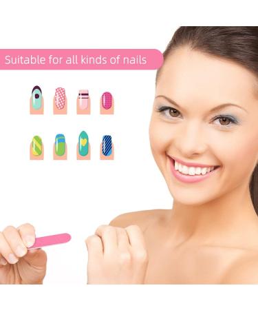 VIOCIWUO Mini Nail File Bulk 300pcs (180/240 Grit) Disposable Double Sided Emery Boards - Purple & Pink Manicure Tools - Buy Online on GoSupps.com
