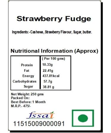 Ghasitaram Gifts Valentine Gifts - Strawberry Fudge - Buy Online on GoSupps.com