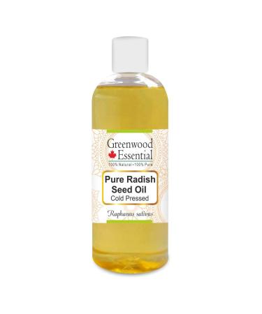 Greenwood Essential Pure Radish Seed Oil (Raphanus sativus) Pure Therapeutic Grade Cold Pressed 200ml (6.76 oz)