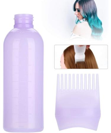 Root Comb Applicator Bottle for Hair Dye | Flaked Brush with Gradual Scale | Choose Your Color (Purple) - Buy Online on GoSupps.com