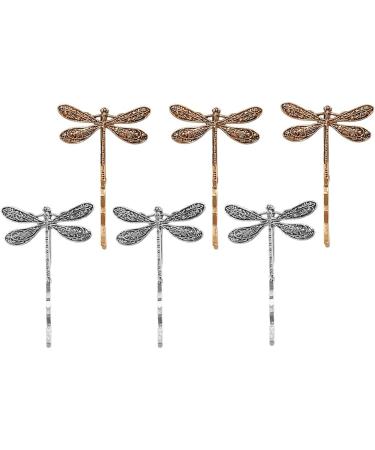 FRCOLOR 6 Pieces Vintage Dragonfly Hair Clips Dragonfly Hair Pins Dragonfly Hair Pins Side Clips Dragonfly Hair Clips For Women - Buy Online on GoSupps.com