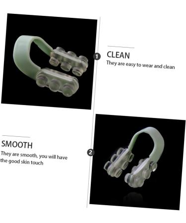 Beatifufu 1 Set Nose Clip Set Nose Bridge Straightener Night Nose Clips Sleeping Nose Clip Nose Nasal Stopper Clips Nariz U-type Nasal Woman Nose Clips U-type Nose Clips 5.3x3.8cm Green - Buy Online on GoSupps.com