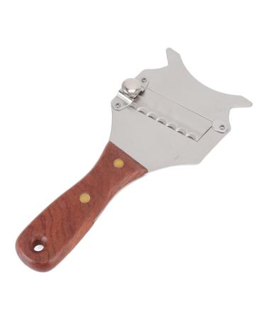 Upqrsg truffle plane razor professional truffle cheese plane made of stainless steel with adjustable blade truffle letters with ergonomic wooden handle truffle and chocolate razor