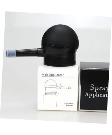 PLAFOPE 3 Pcs Silicone Nozzle Hair Fiber Spray Clear Loose Powder Spray Applicator Pump Black Plastic Abs - Buy Online on GoSupps.com